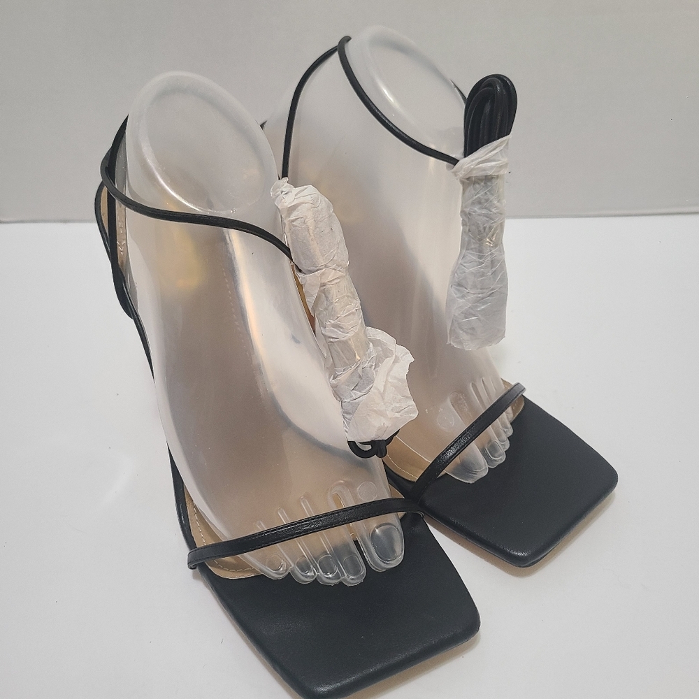 EGO Bamboo‎ Black Sandal Heel Size 9